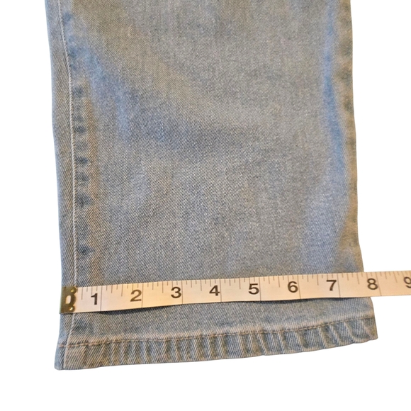 NWT Style&Co. Bandana Roses Vintage Style High Rise Straight Blue Jeans Size 14 - Picture 5 of 10